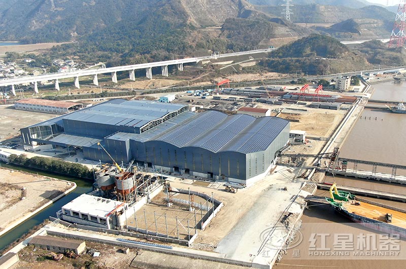 浙江舟山大型砂石加工廠(chǎng)在建項(xiàng)目現(xiàn)場(chǎng)
